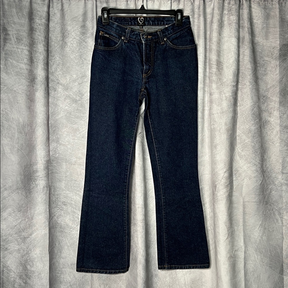 XOXO Jeans Dark Wash Boot Cut Jeans - size 3/4